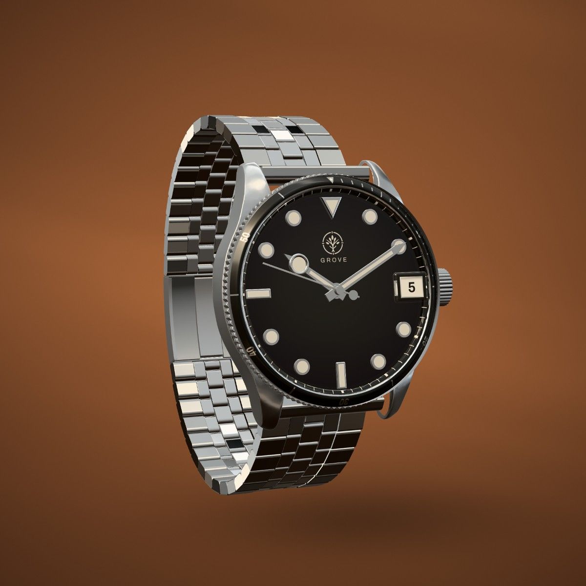 A Grove watch as Black on jubilee, as on Ebony.